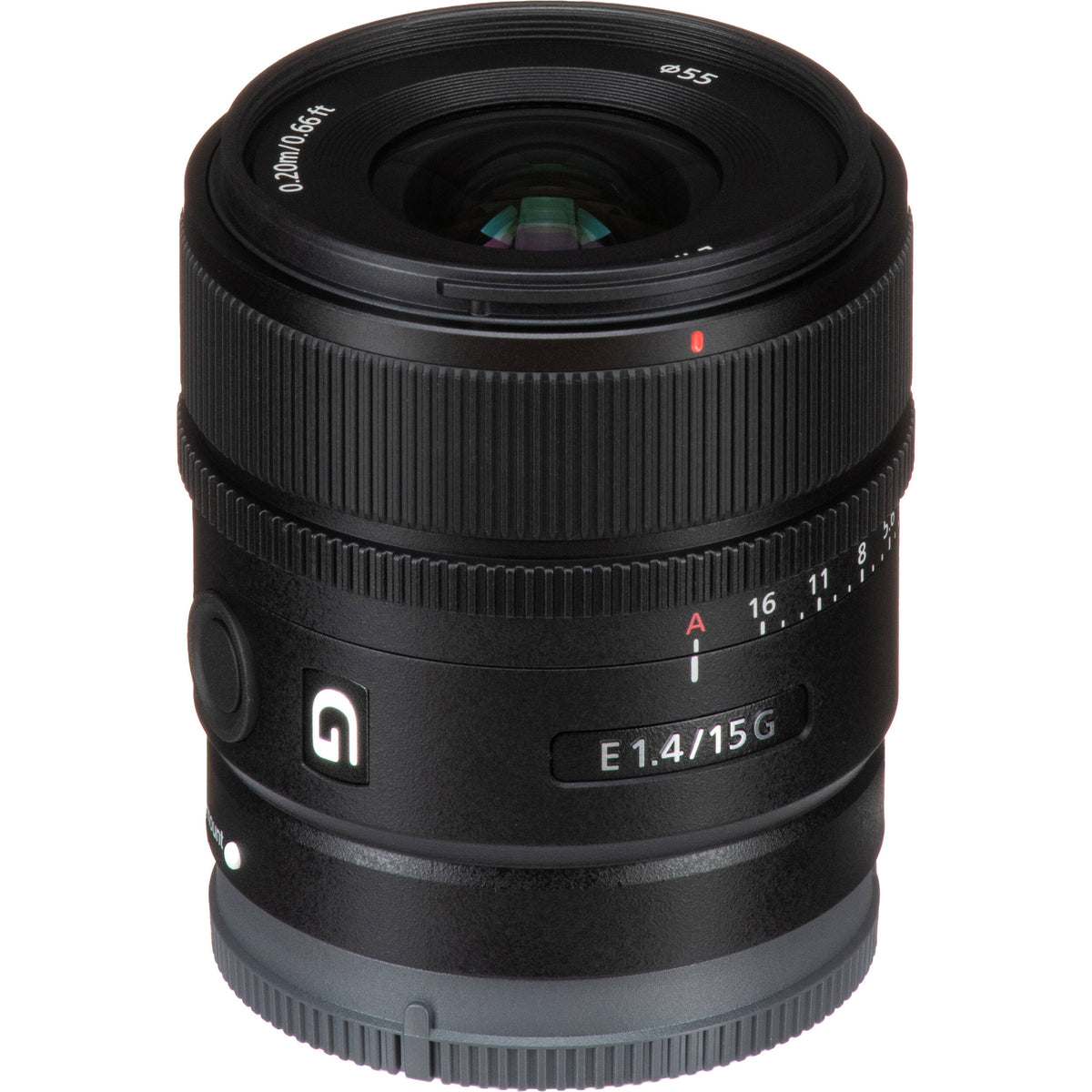 Lente Sony E 15mm f/1.4 G - contenido de la caja