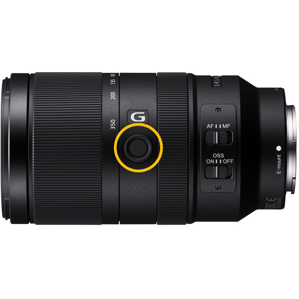Lente Sony E 70-350mm f/4.5-6.3 G OSS - contenido de la caja