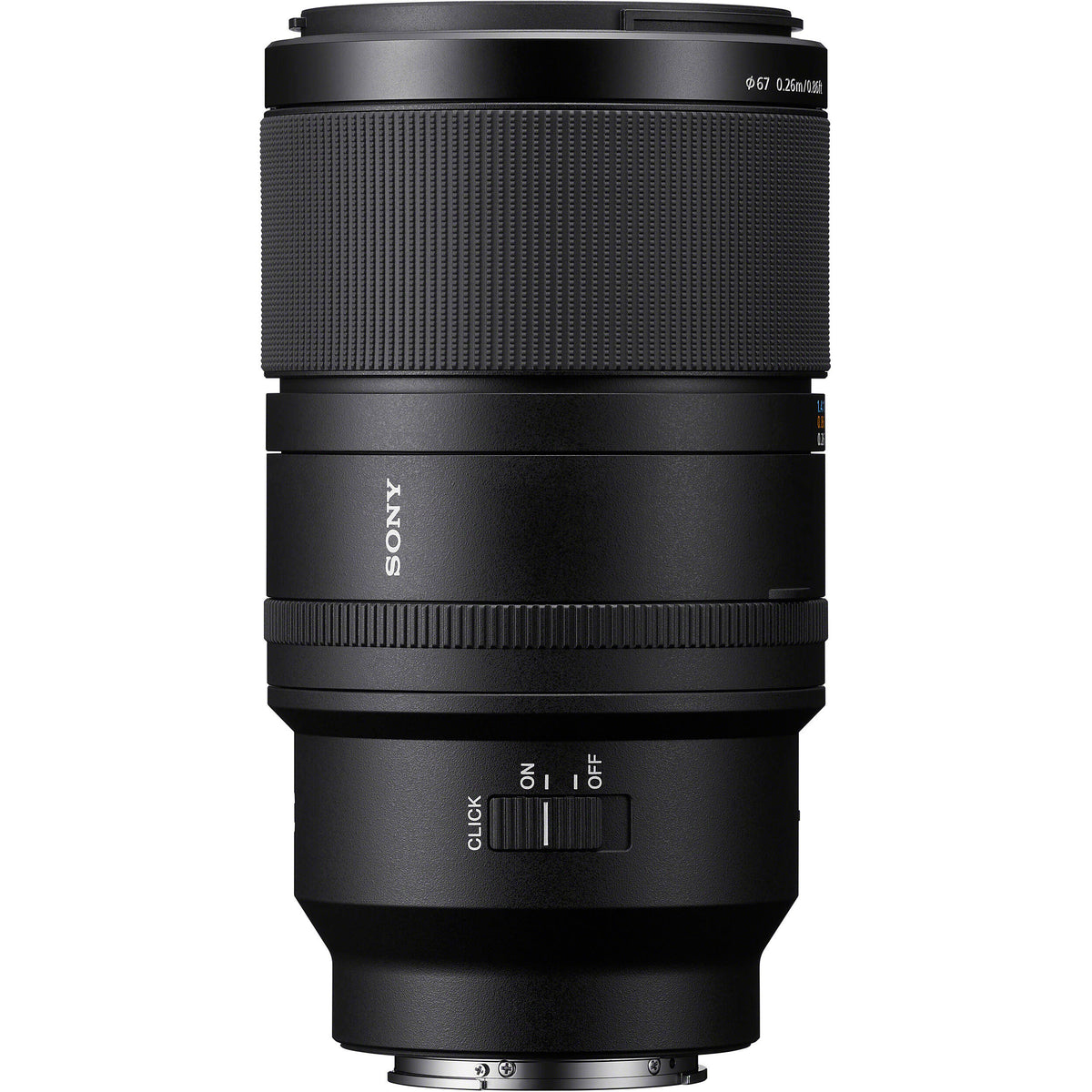 Lente Sony FE 100mm f/2.8 Macro GM - vista trasera