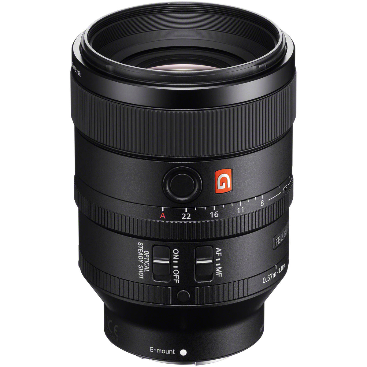 Lente Sony FE 100mm f/2.8 STF GM OSS - vista principal