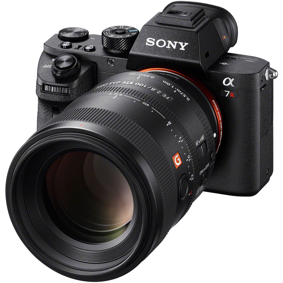 Lente Sony FE 100mm f/2.8 STF GM OSS - vista lateral