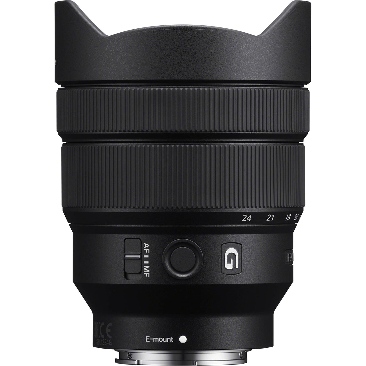 Lente Sony FE 12-24mm f/4 G - vista frontal