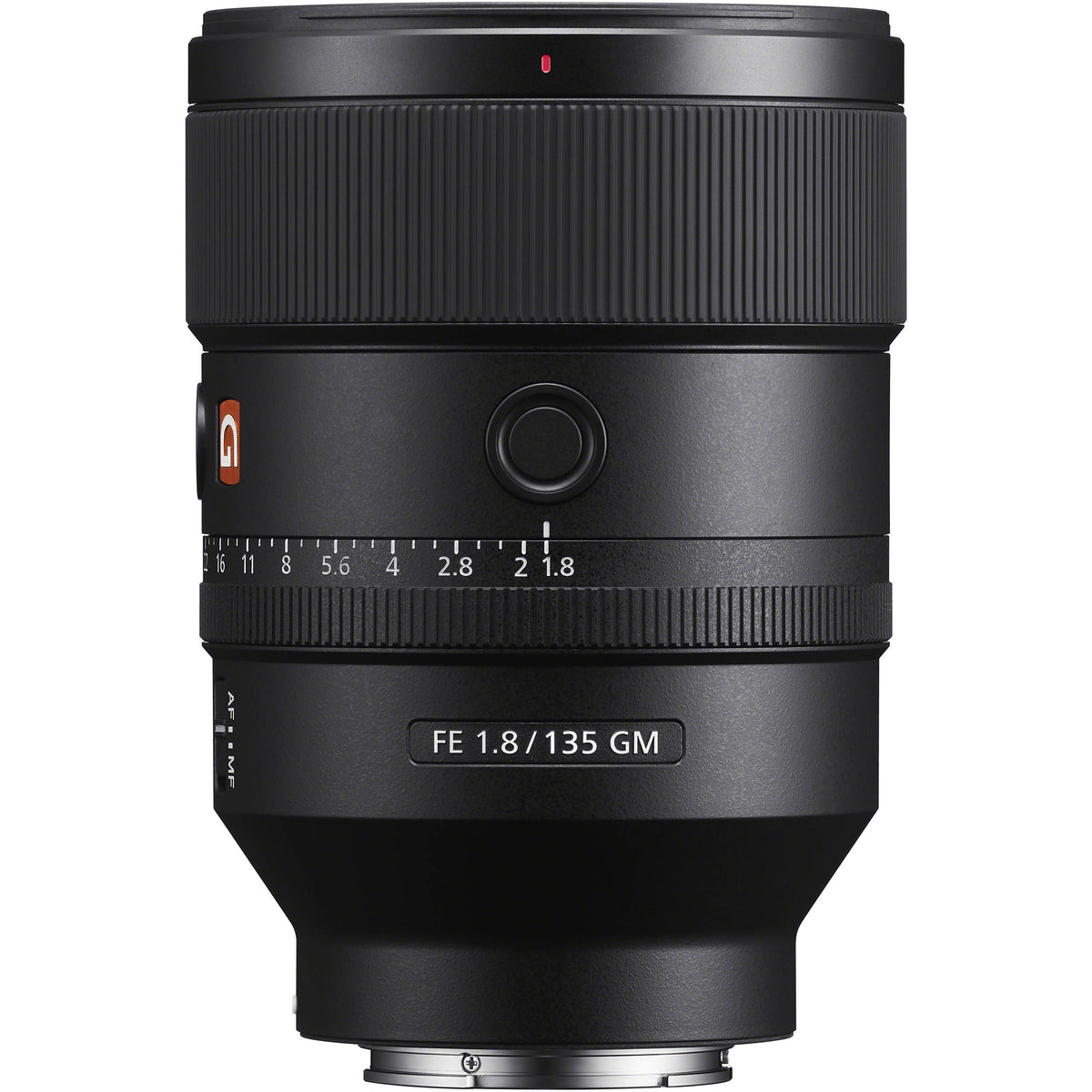 Lente Sony FE 135mm f/1.8 GM - vista trasera