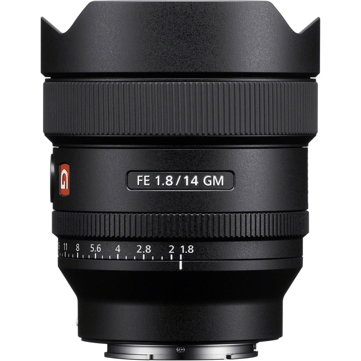 Lente Sony FE 14mm f/1.8 GM - vista trasera