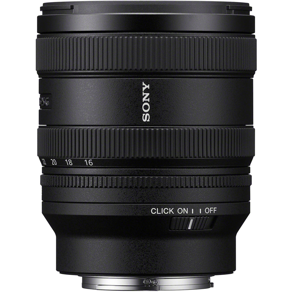 Lente Sony FE 16-25mm f/2.8 G - puertos y conexiones