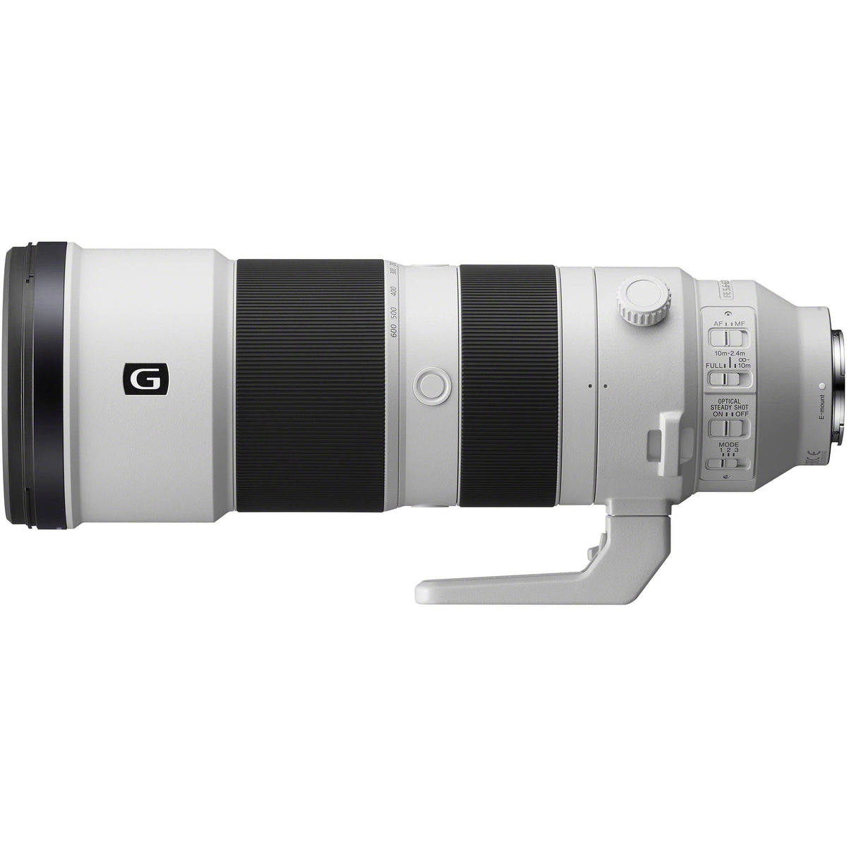 Lente Sony FE 200-600mm f/5.6-6.3 G OSS - vista frontal