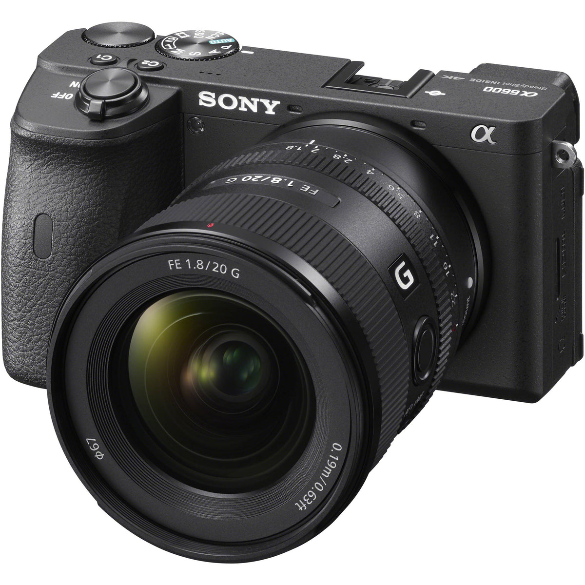 Lente Sony FE 20mm f/1.8 G - puertos y conexiones