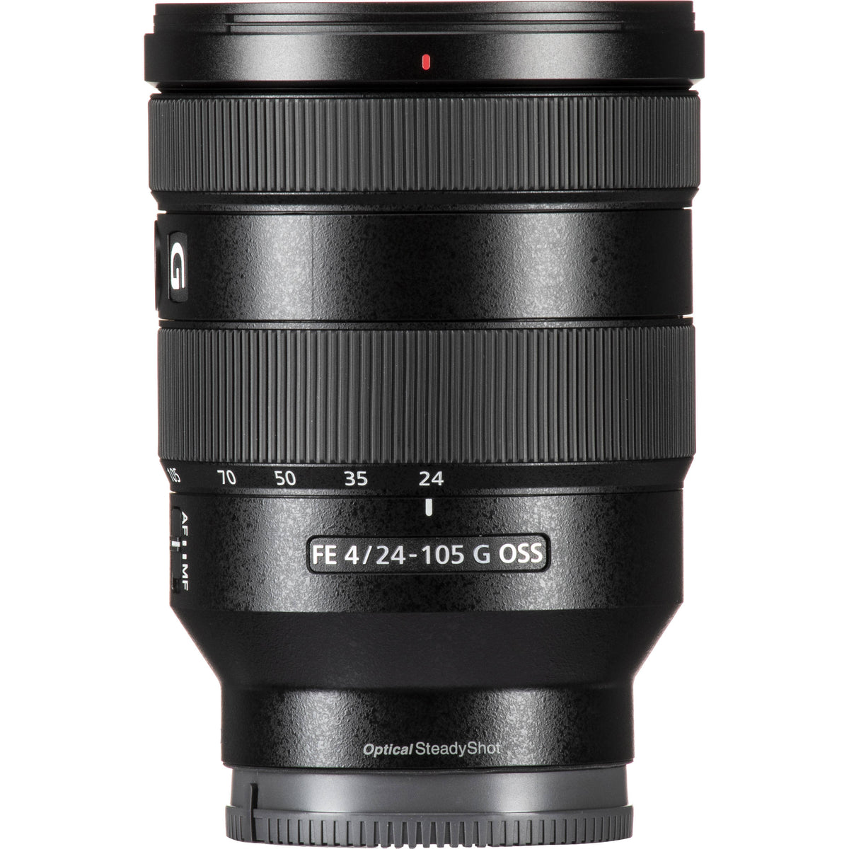 Lente Sony FE 24-105mm f/4 G OSS - vista lateral