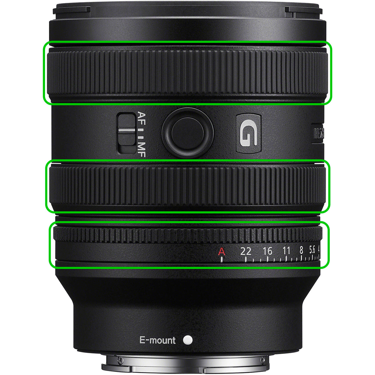 Lente Sony FE 24-50mm f/2.8 G - en uso