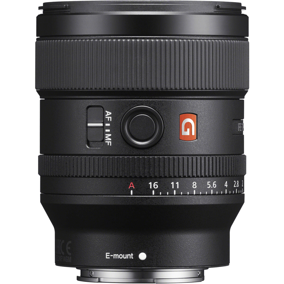 Lente Sony FE 24mm f/1.4 GM - vista frontal