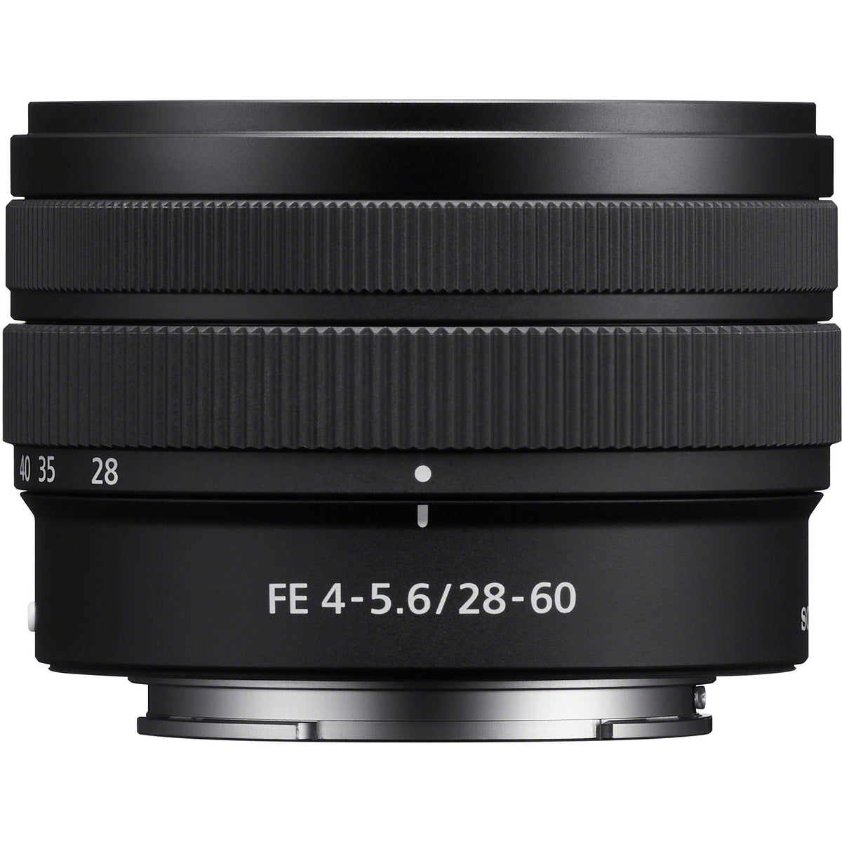 Lente Sony FE 28-60mm f/4-5.6 - vista frontal