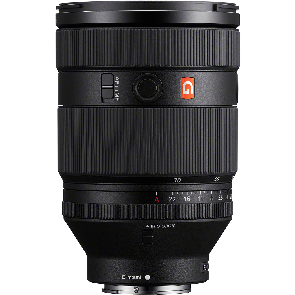 Lente Sony FE 28-70mm f/2 GM - vista frontal