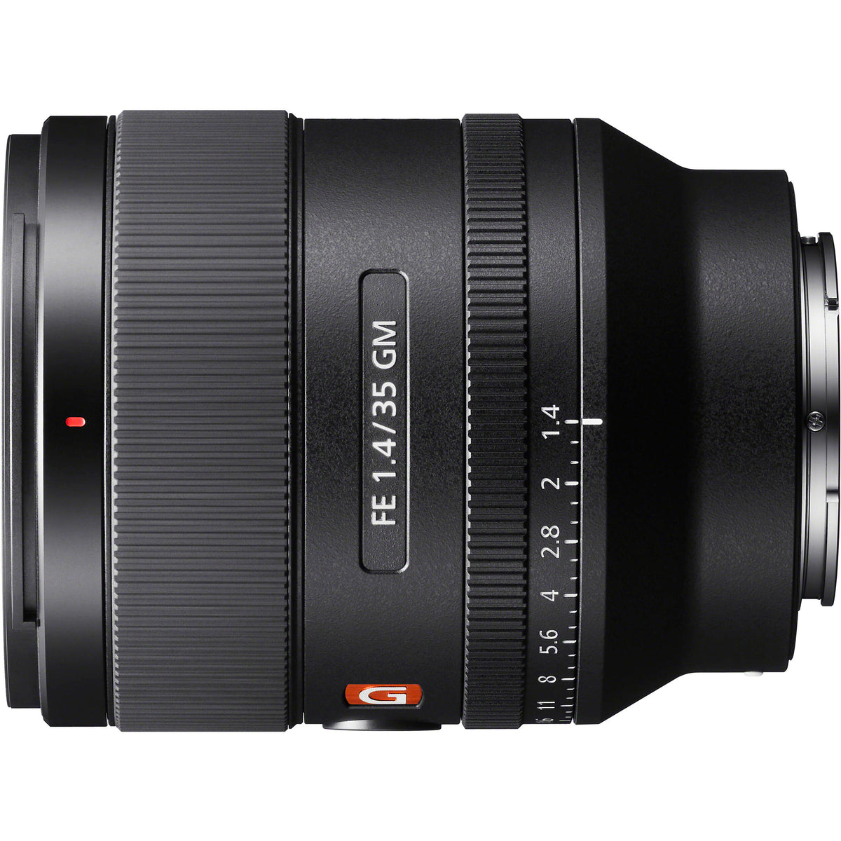 Lente Sony FE 35mm f/1.4 GM - vista trasera