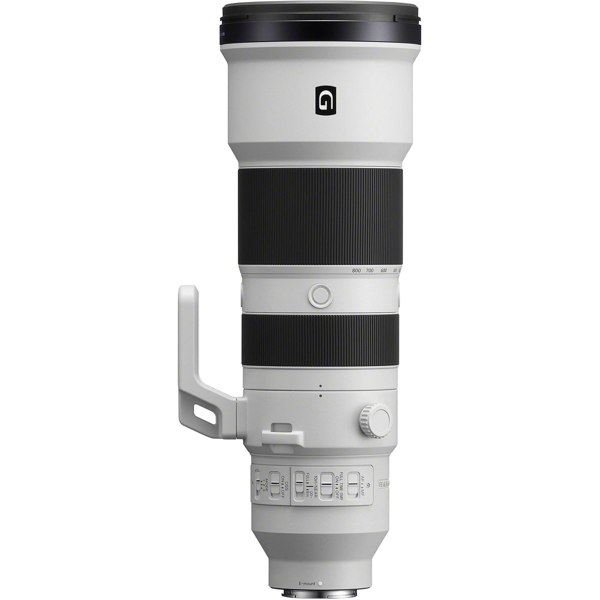 Lente Sony FE 400-800mm f/6.3-8 G OSS - vista frontal
