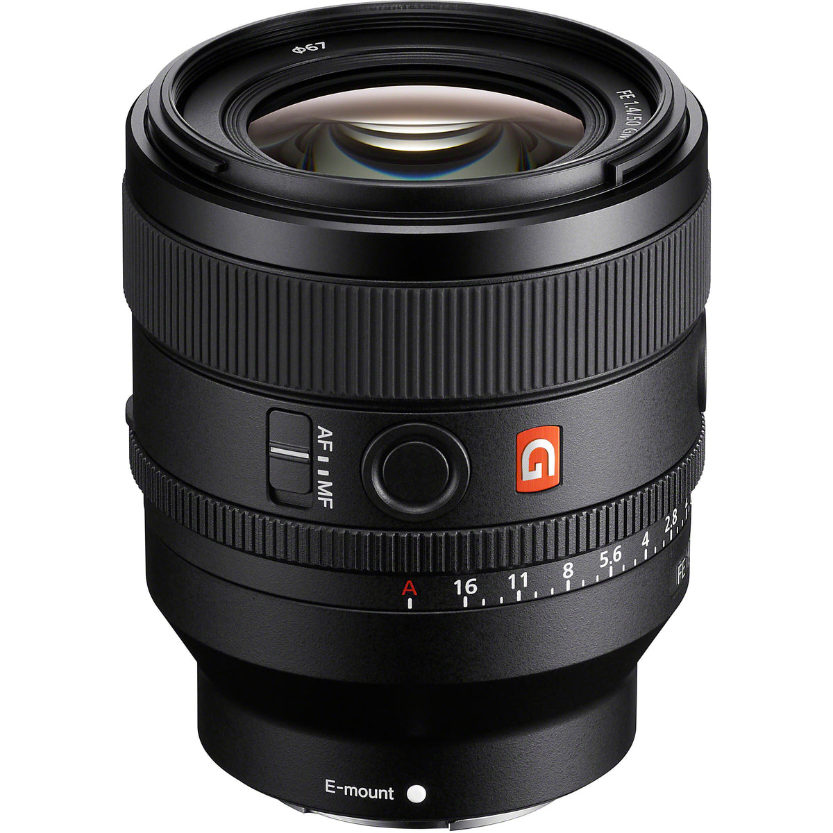 Lente Sony FE 50mm f/1.4 GM - vista principal