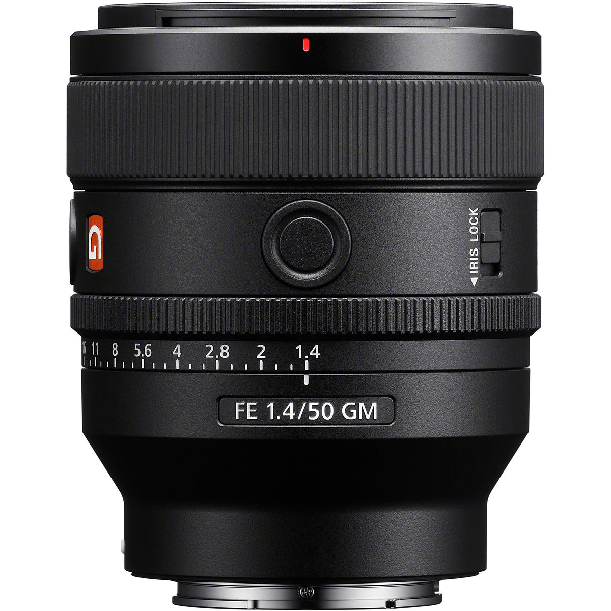 Lente Sony FE 50mm f/1.4 GM - vista trasera