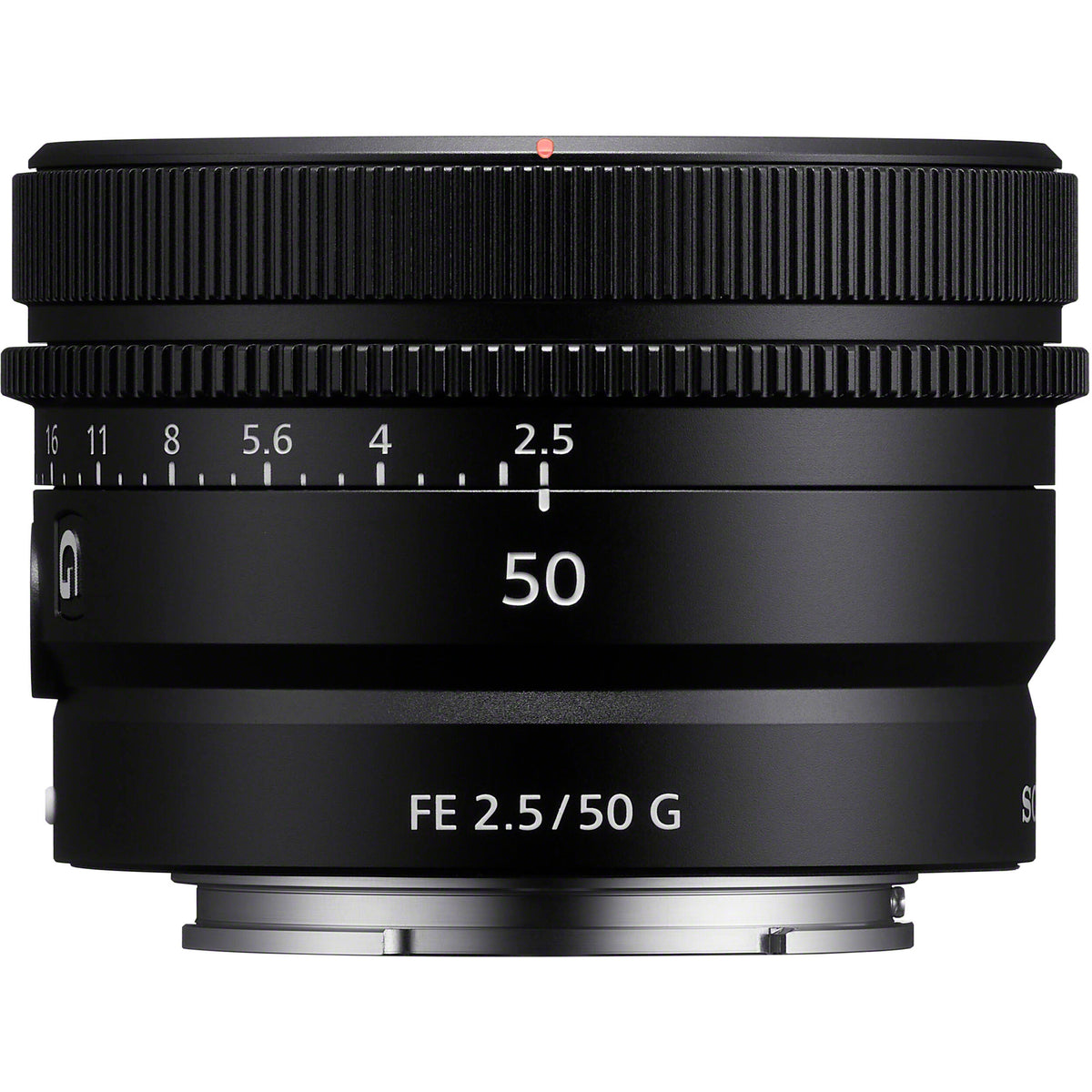 Lente Sony FE 50mm f/2.5 G - vista trasera