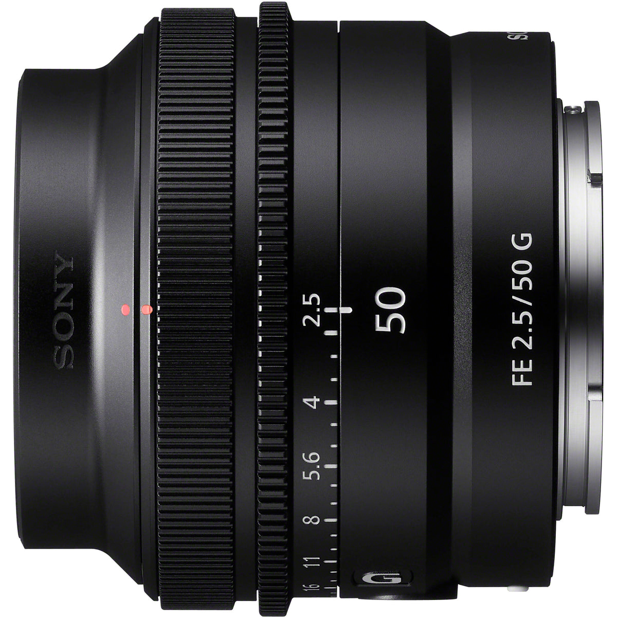 Lente Sony FE 50mm f/2.5 G - detalle