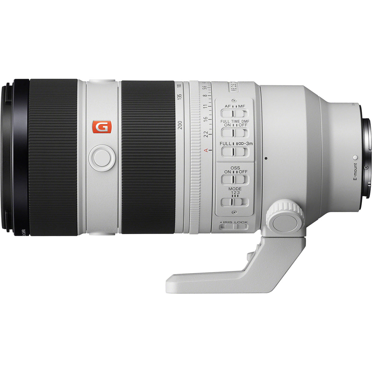 Lente Sony FE 70-200mm f/2.8 GM OSS II - vista frontal