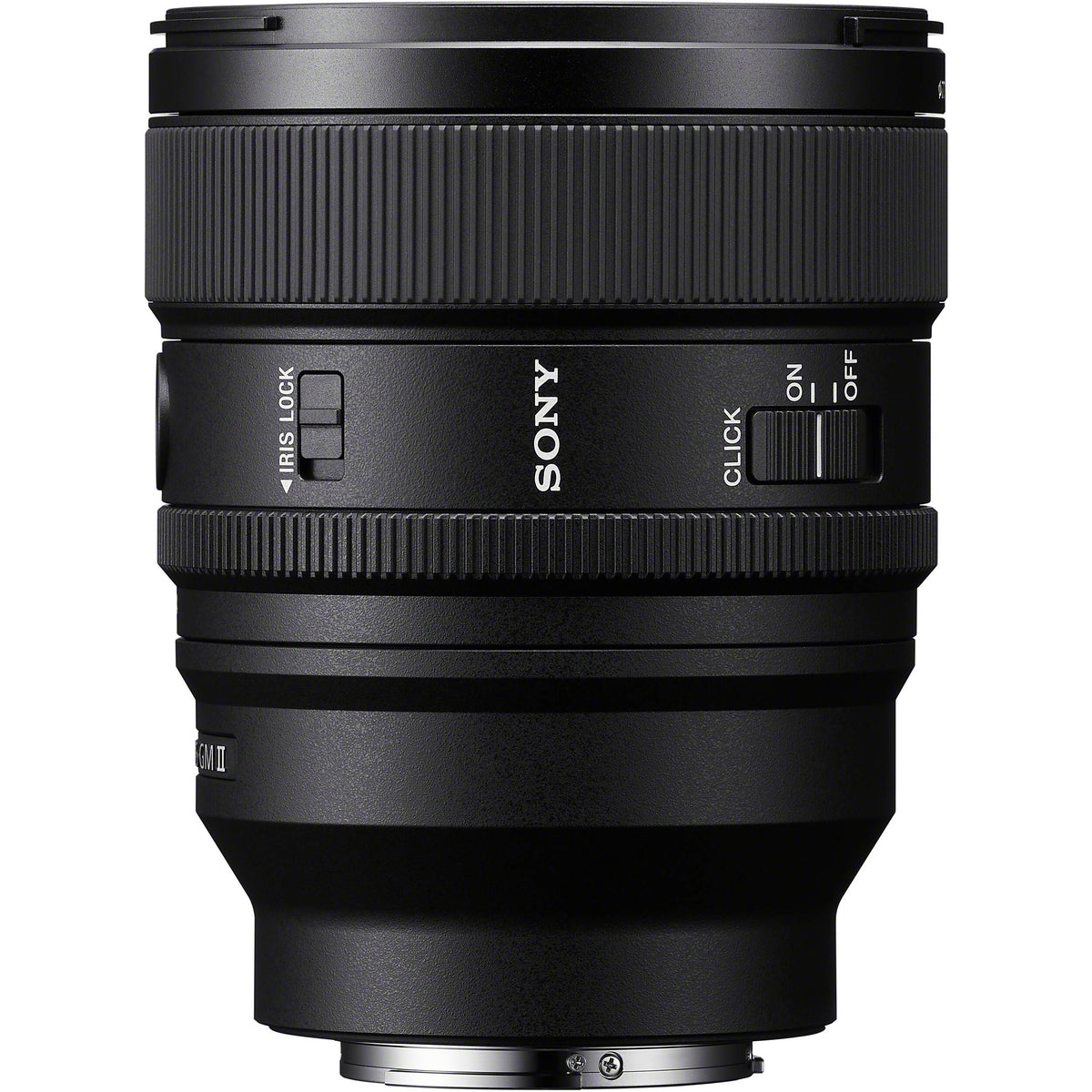 Lente Sony FE 85mm f/1.4 GM II - vista lateral