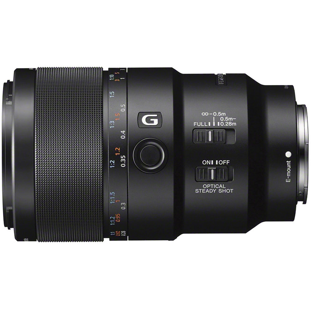 Lente Sony FE 90mm f/2.8 Macro G OSS - vista frontal