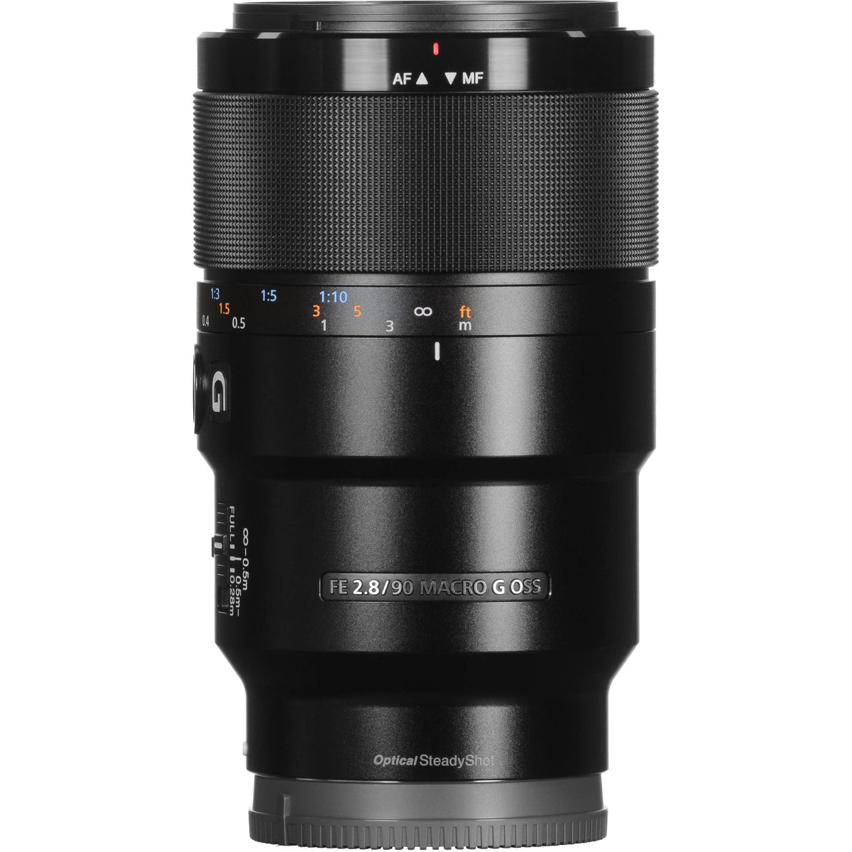 Lente Sony FE 90mm f/2.8 Macro G OSS - vista trasera