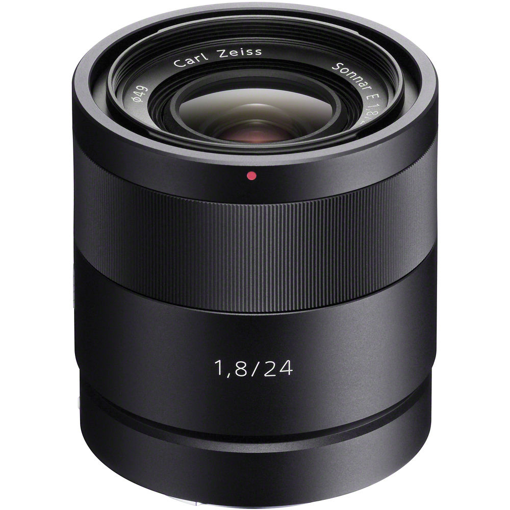 Lente Sony Sonnar T* E 24mm f/1.8 ZA - vista principal