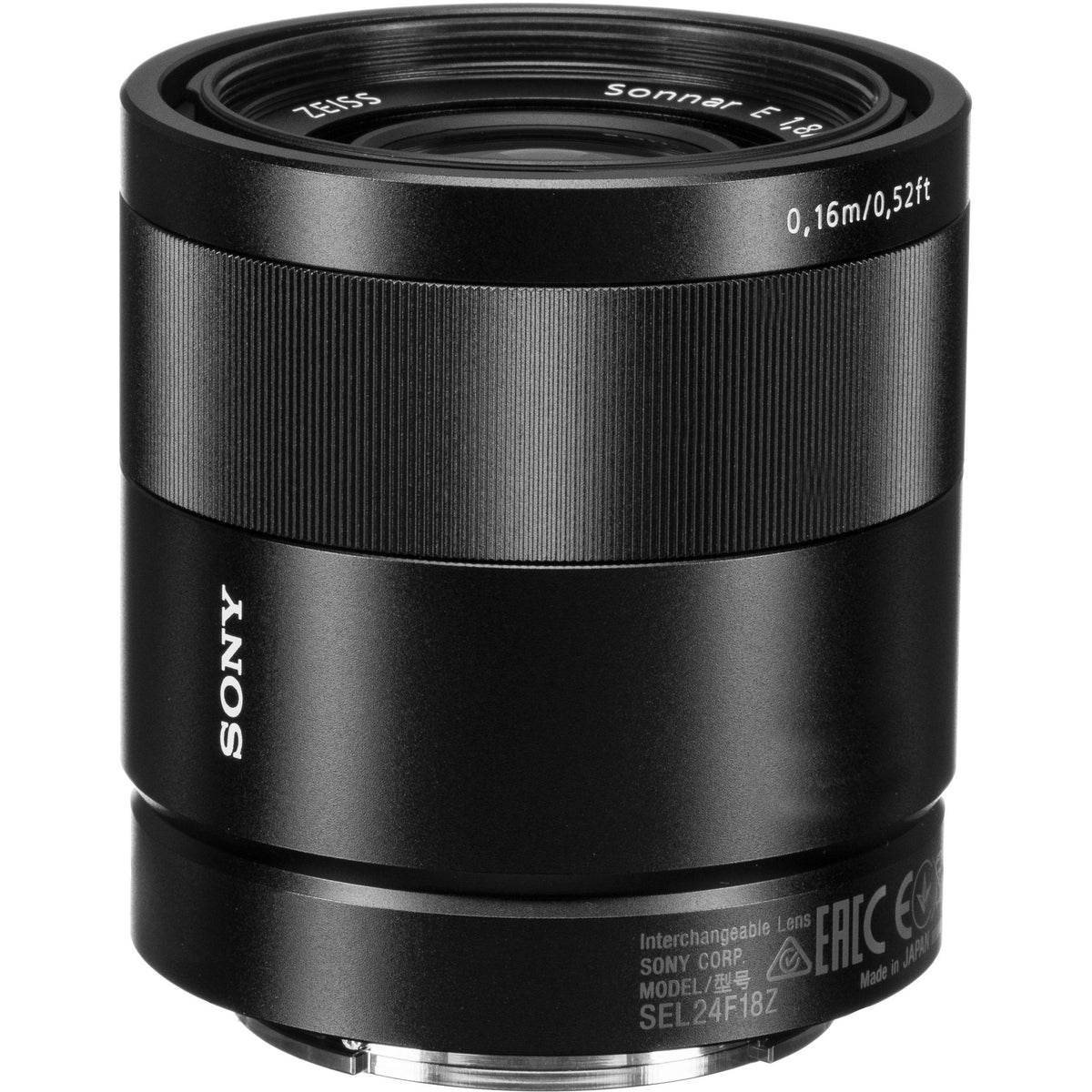 Lente Sony Sonnar T* E 24mm f/1.8 ZA - puertos y conexiones
