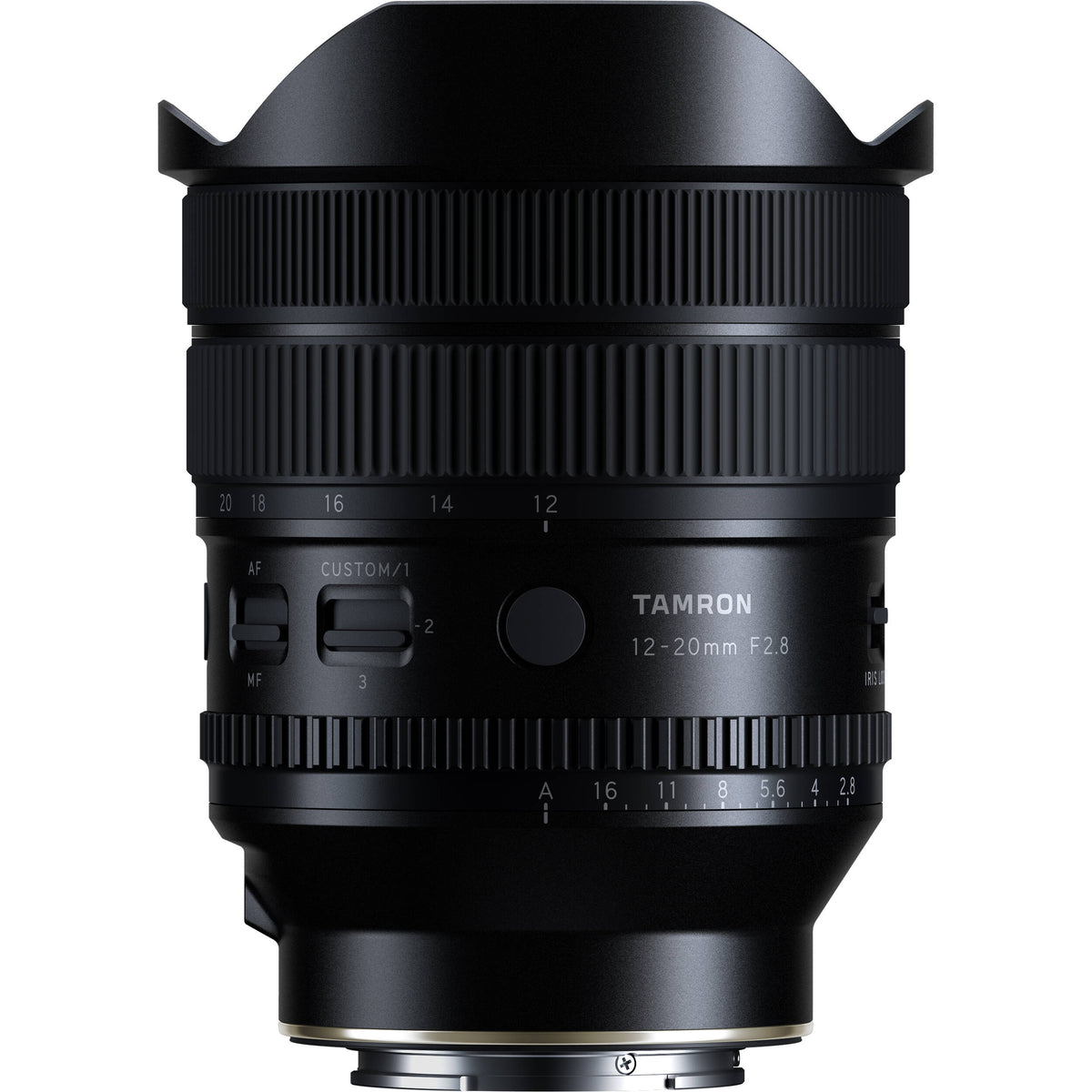Lente Tamron 12-20mm f/2.8 - vista frontal