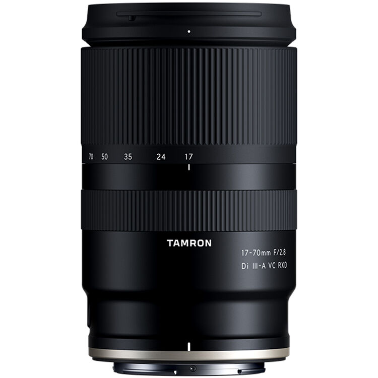 Lente Tamron 17-70mm f/2.8 Di III-A VC RXD - vista frontal