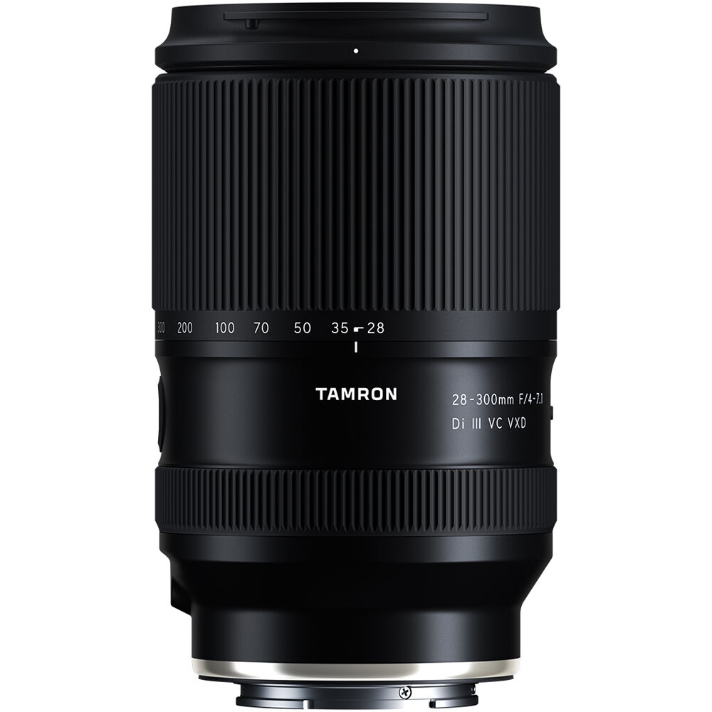 Lente Tamron 28-300mm f/4-7.1 Di III VC VXD - vista frontal