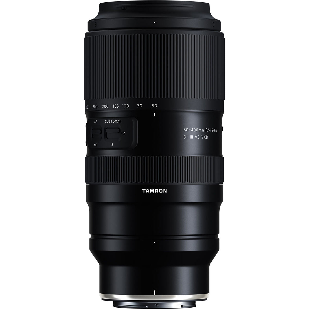 Lente Tamron 50-400mm f/4.5-6.3 Di III VC VXD - vista frontal