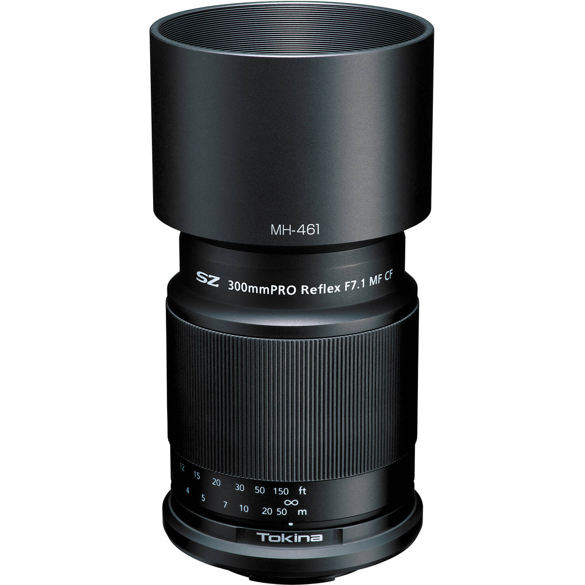 Lente Tokina SZ 300mm f/7.1 Pro Reflex MF CF - vista frontal