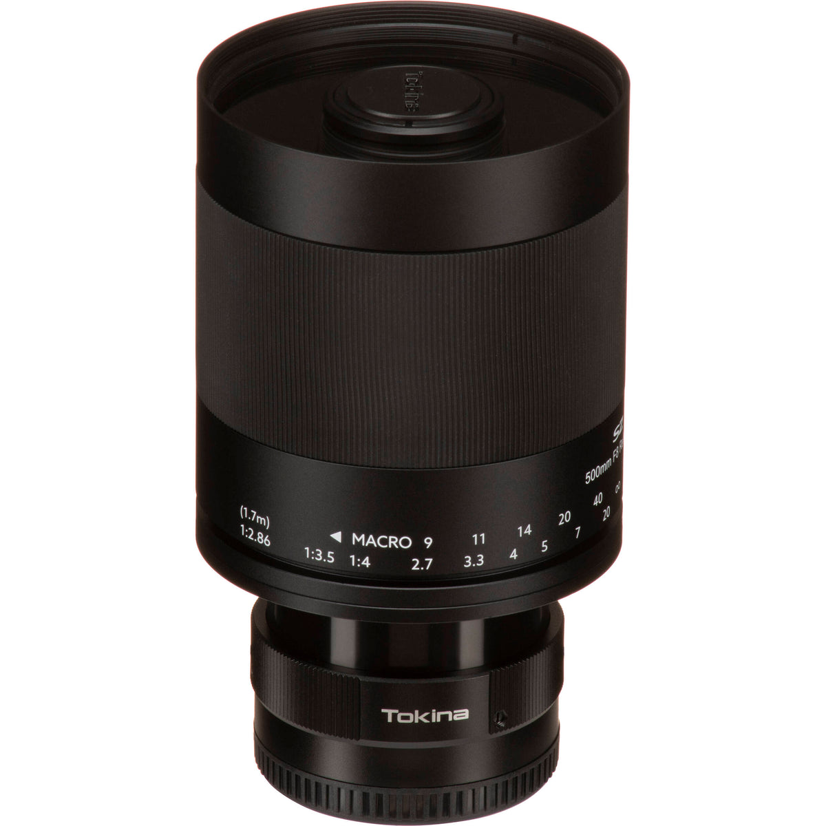 Lente Tokina SZ 500mm f/8 Reflex MF - vista frontal