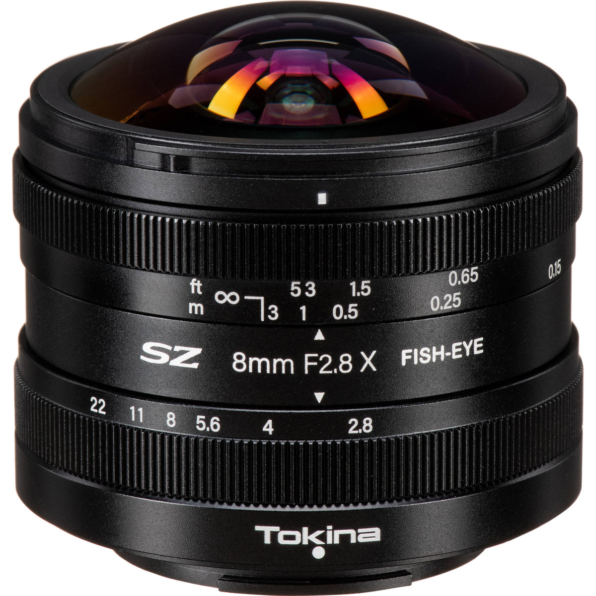 Lente Tokina SZ 8mm f/2.8 Fisheye - vista principal