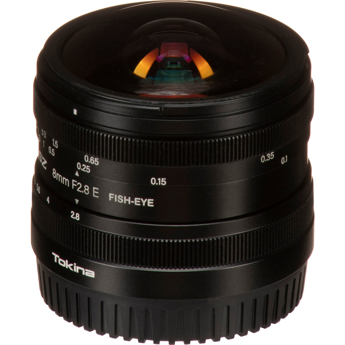 Lente Tokina SZ 8mm f/2.8 Fisheye - vista frontal