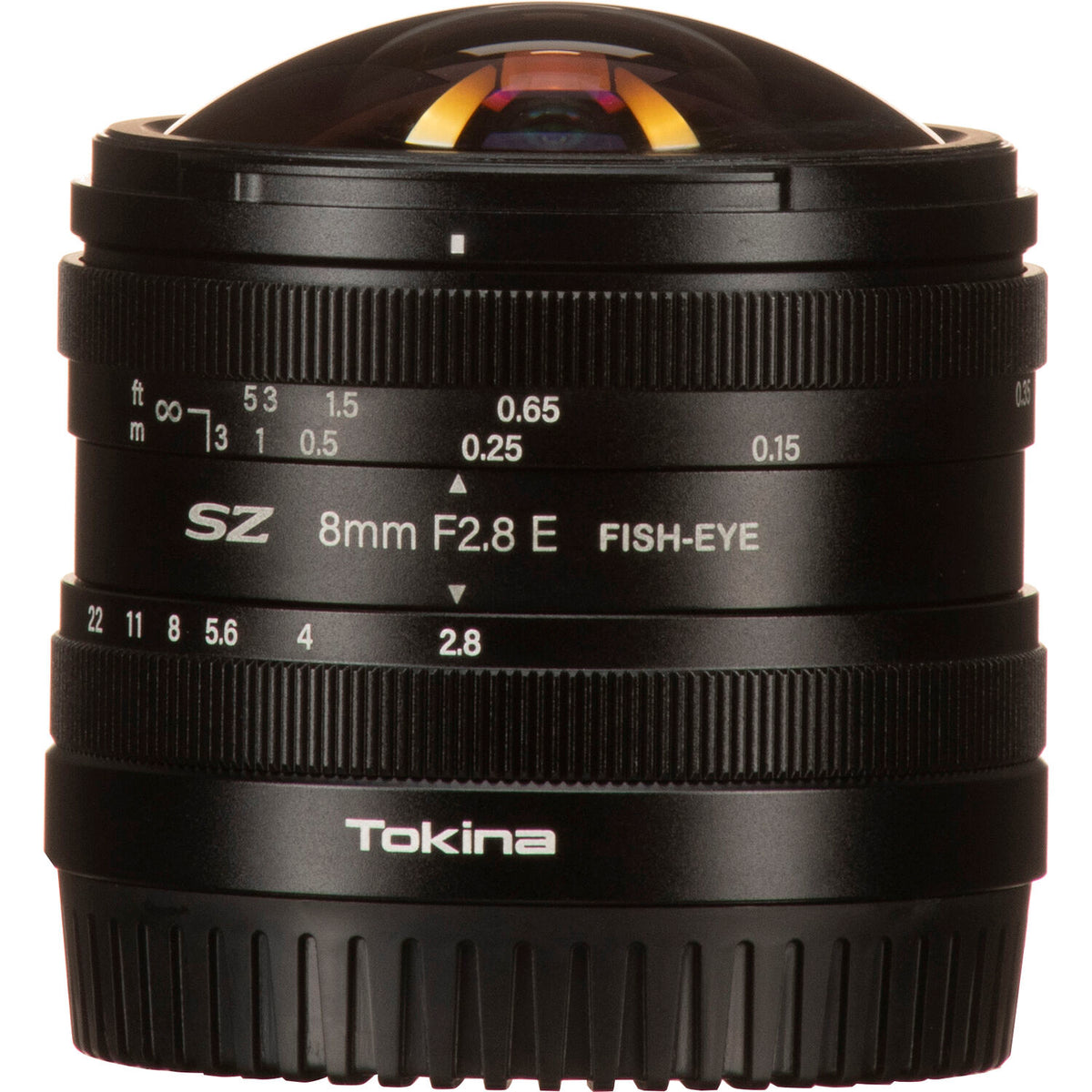 Lente Tokina SZ 8mm f/2.8 Fisheye - detalle