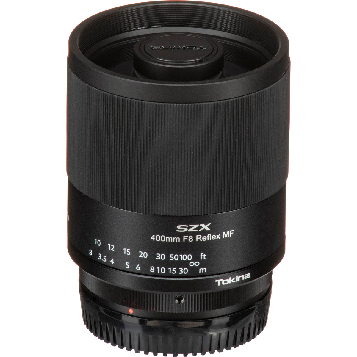 Lente Tokina SZX 400mm f/8 Reflex MF - vista trasera