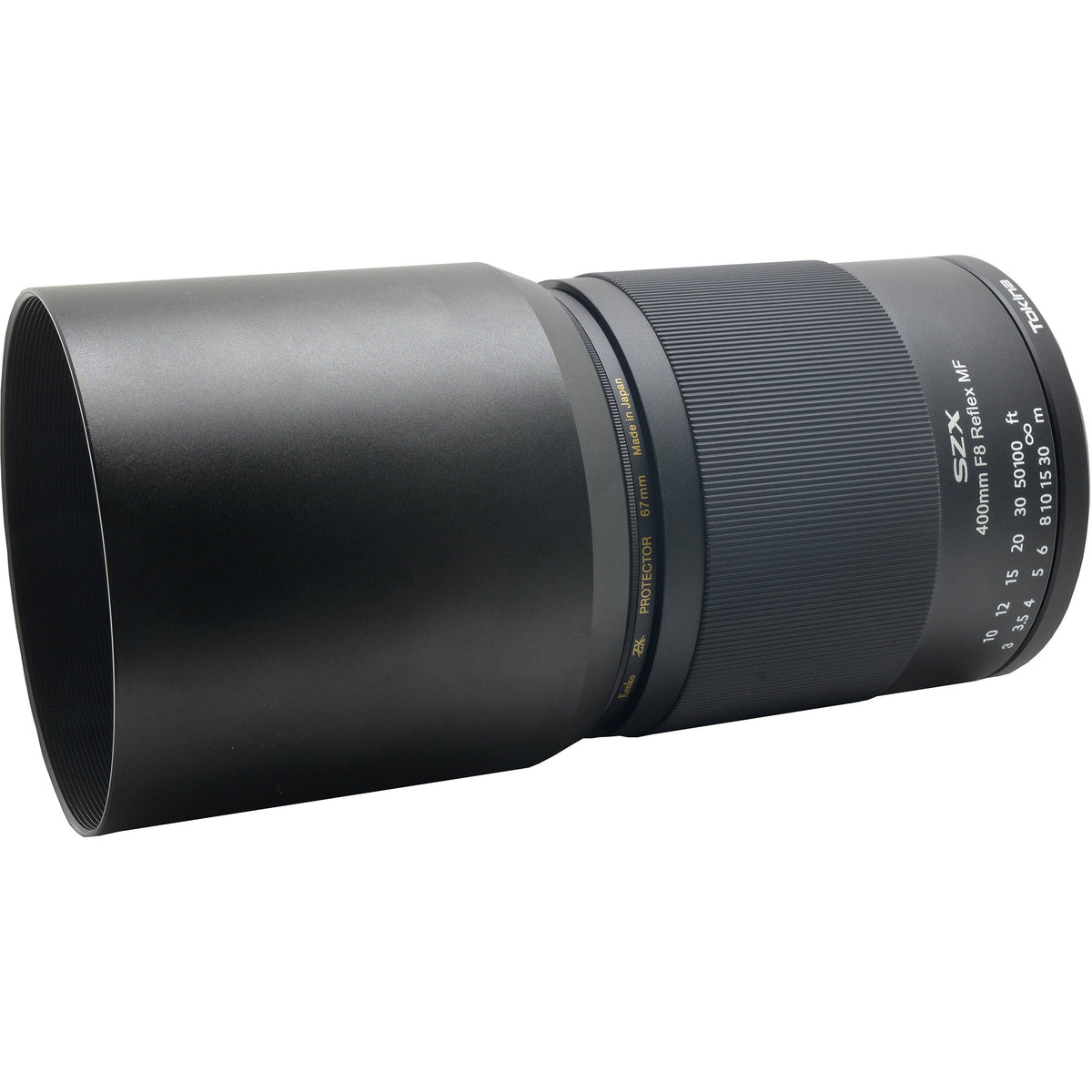 Lente Tokina SZX 400mm f/8 Reflex MF - contenido de la caja