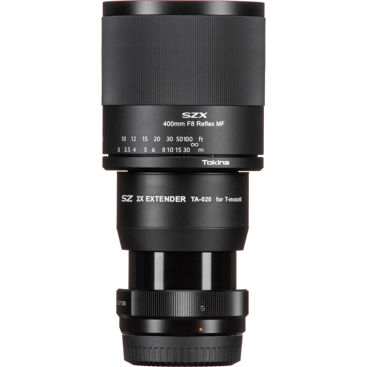 Lente Tokina SZX 400mm f/8 Reflex MF con 2x Extender Kit - detalle