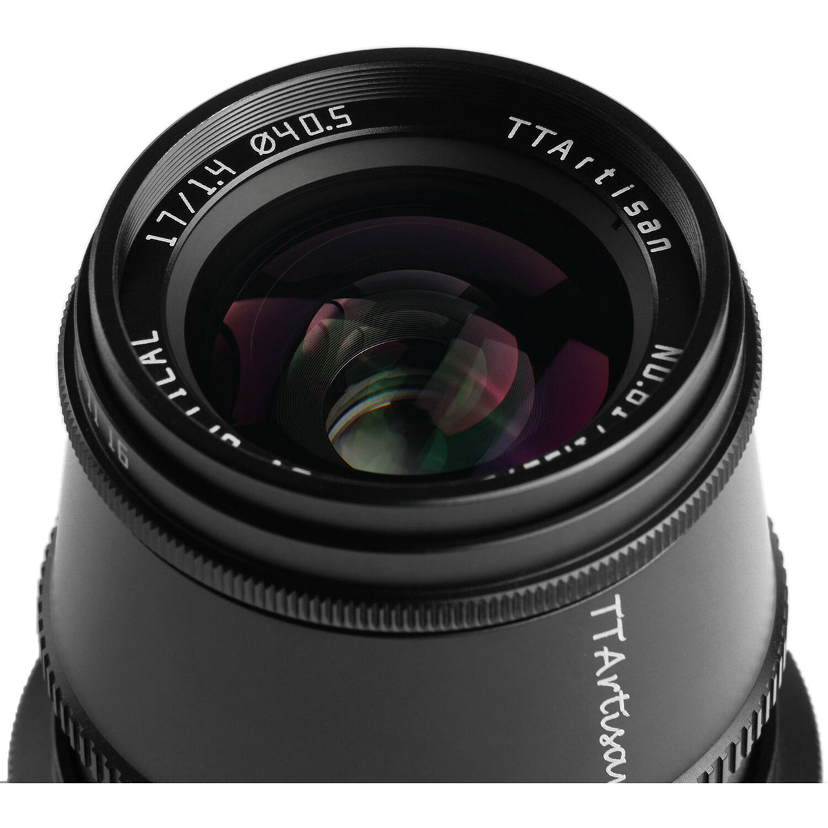 Lente TTArtisan 17mm f/1.4 (Negro) - vista frontal