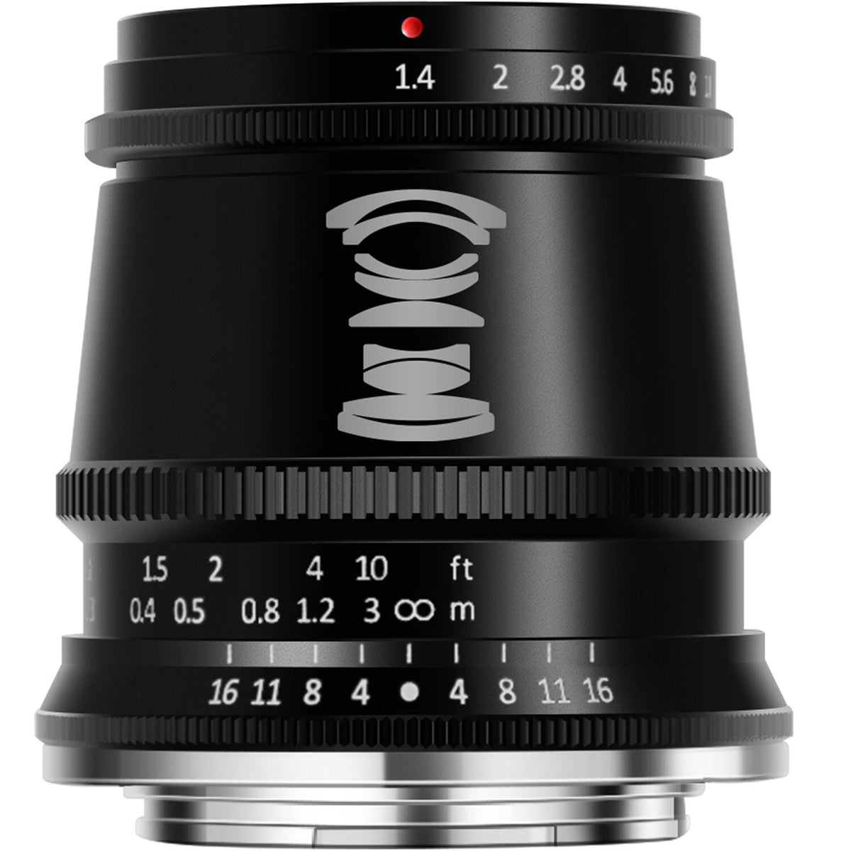 Lente TTArtisan 17mm f/1.4 (Negro) - vista trasera