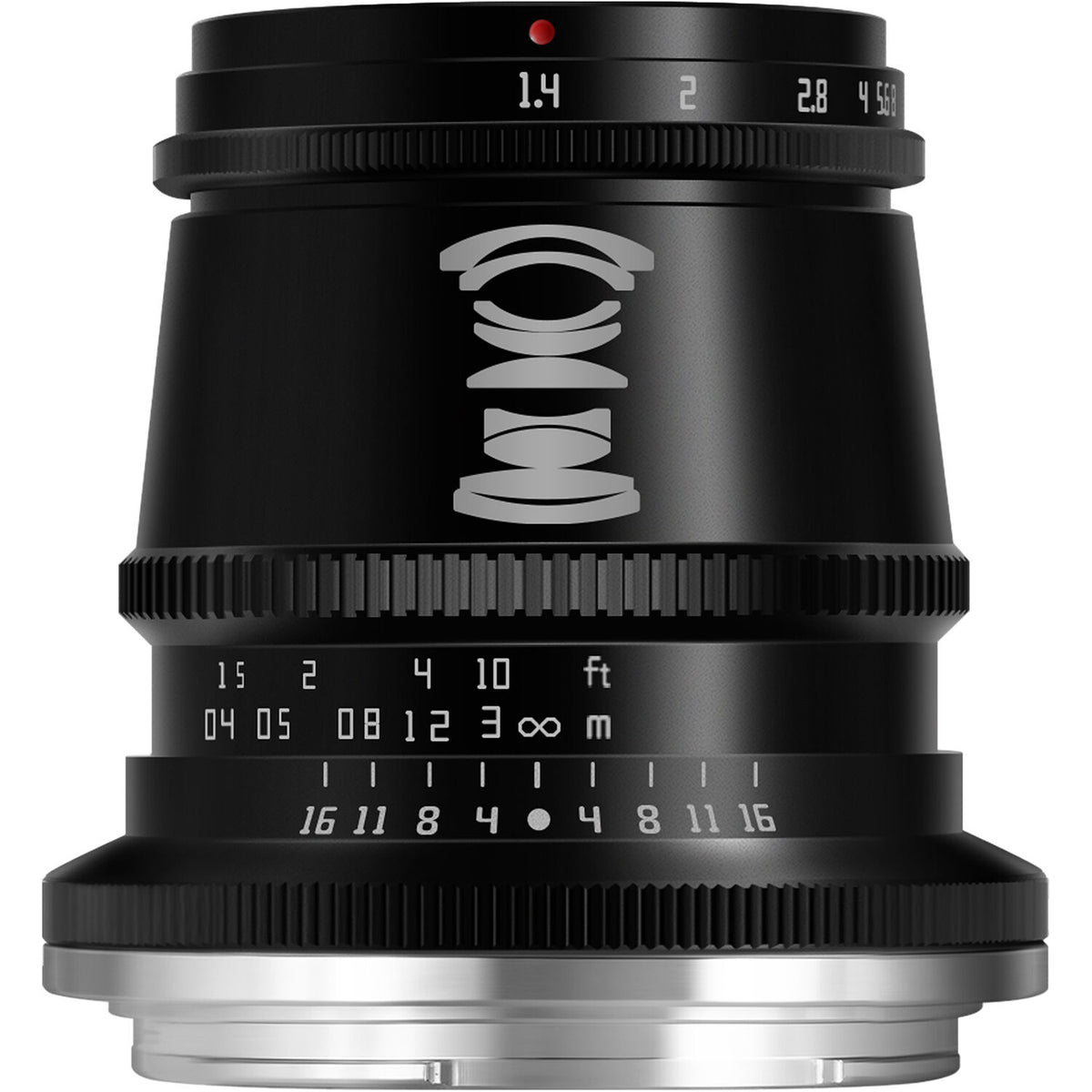 Lente TTArtisan 17mm f/1.4 (Negro) - vista trasera