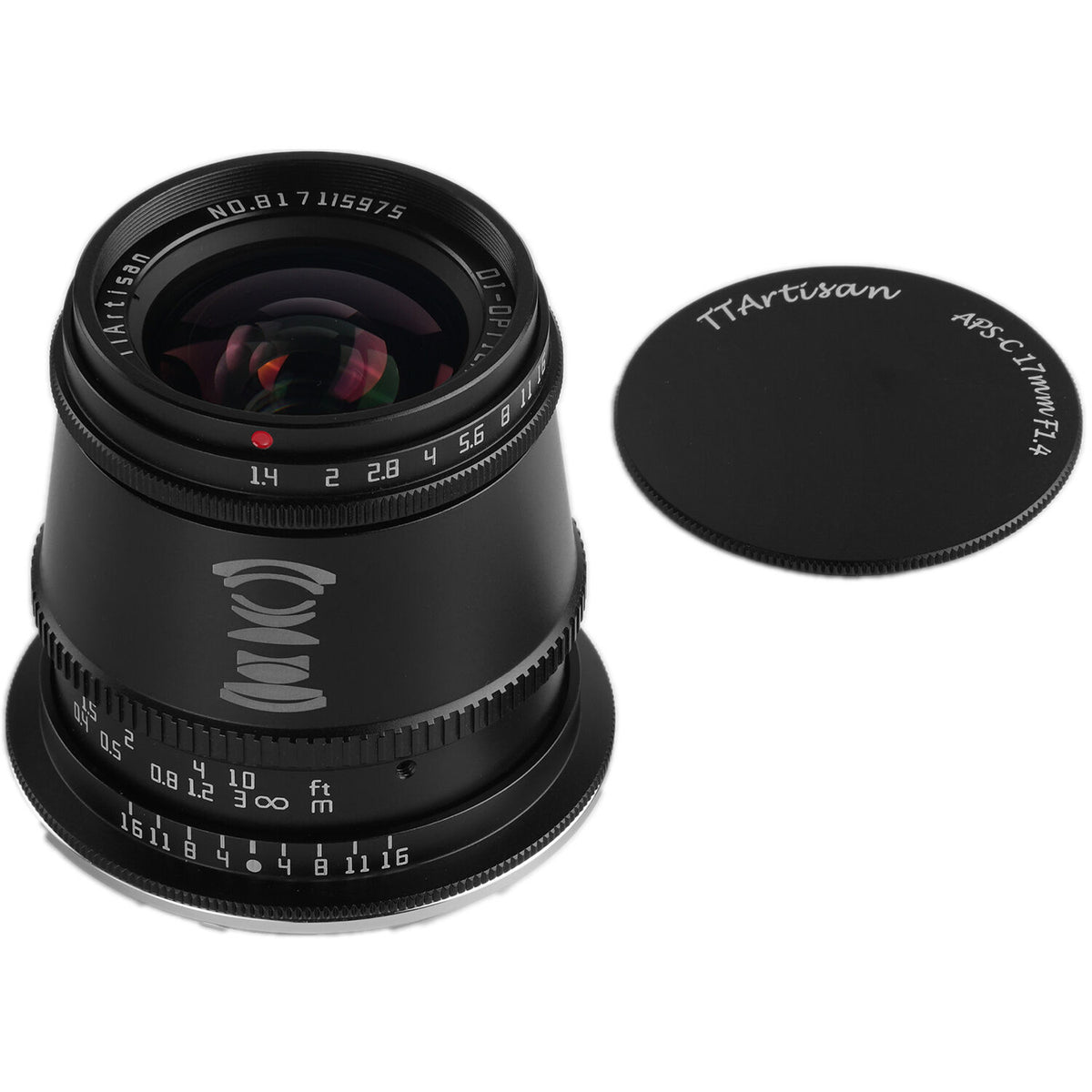 Lente TTArtisan 17mm f/1.4 (Negro) - detalle