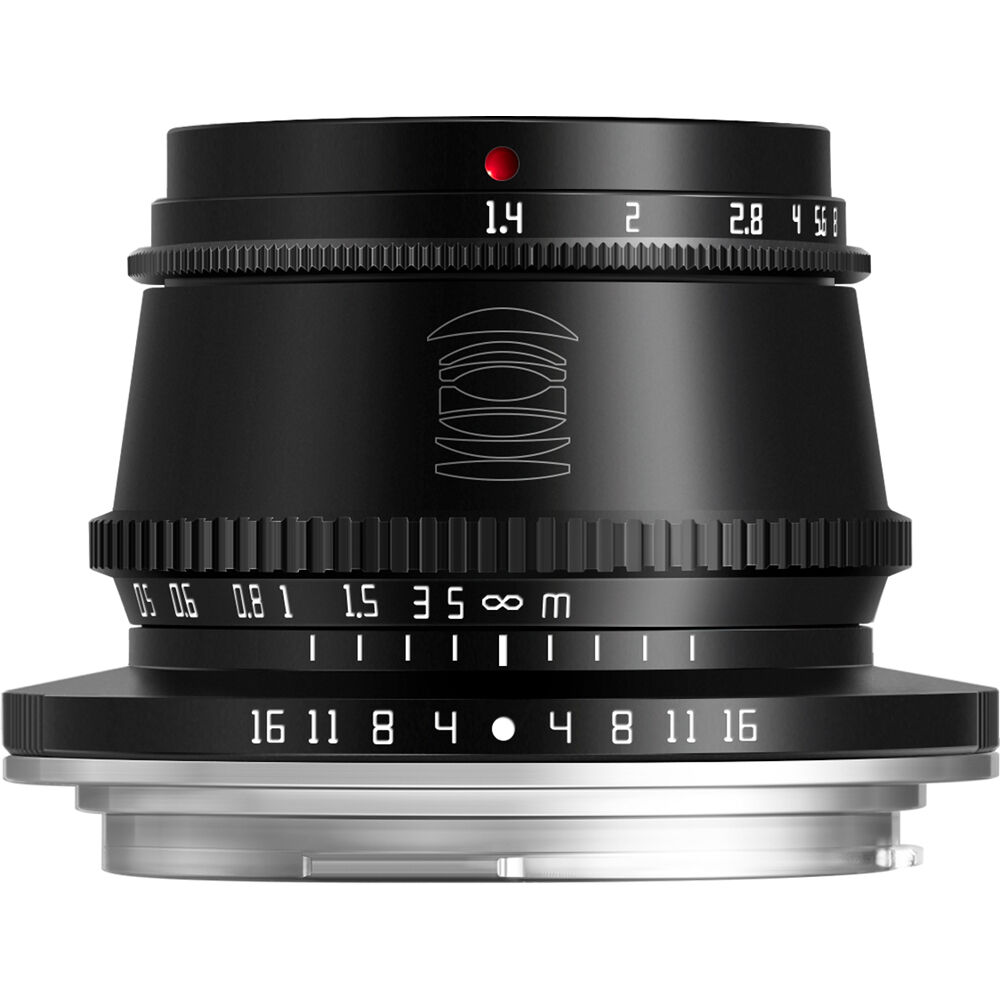 Lente TTArtisan 35mm f/1.4 (Negro) - vista frontal