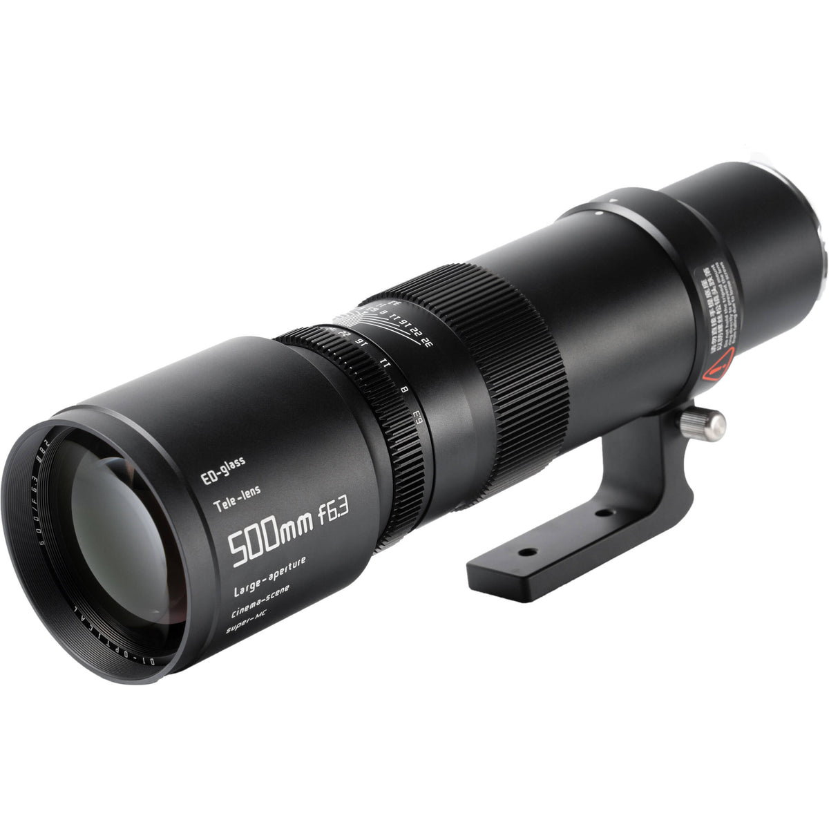 Lente TTArtisan 500mm f/6.3 - vista frontal