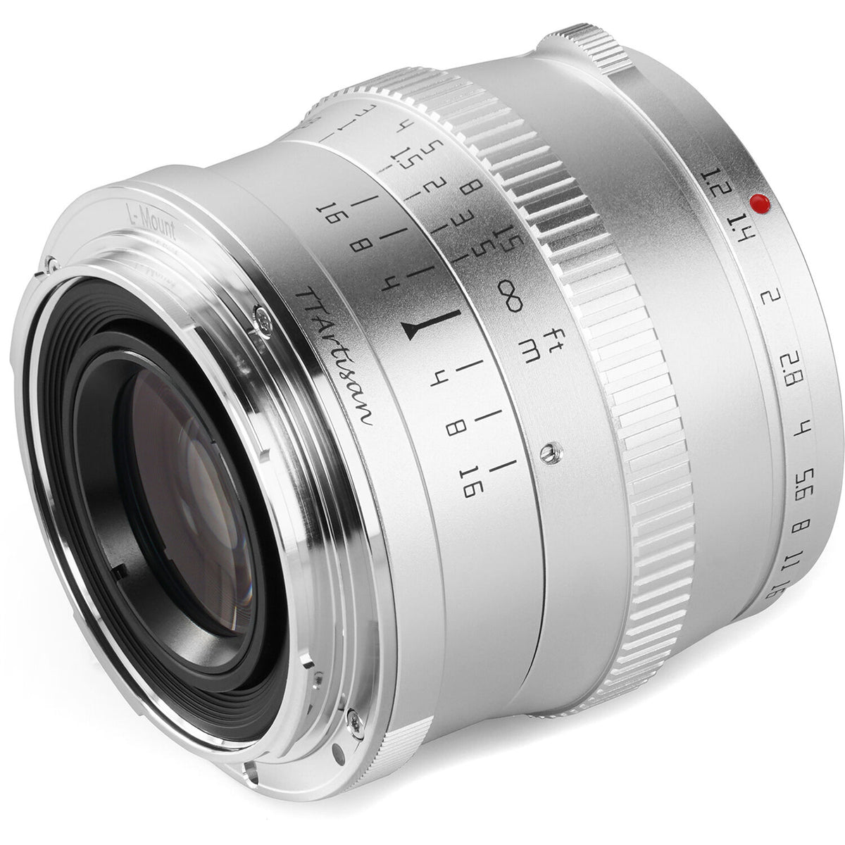Lente TTArtisan 50mm f/1.2 - vista lateral