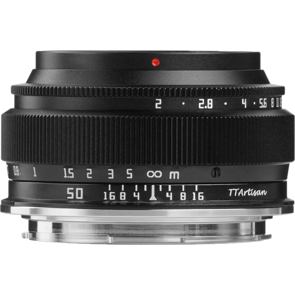 Lente TTArtisan 50mm f/2 - vista trasera