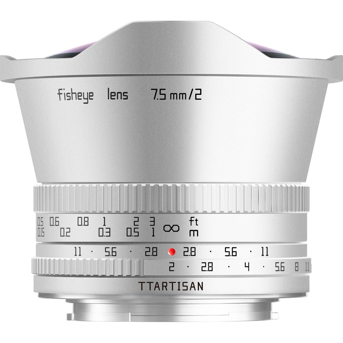 Lente TTArtisan 7.5mm f/2 Fisheye (Plateado) - vista principal
