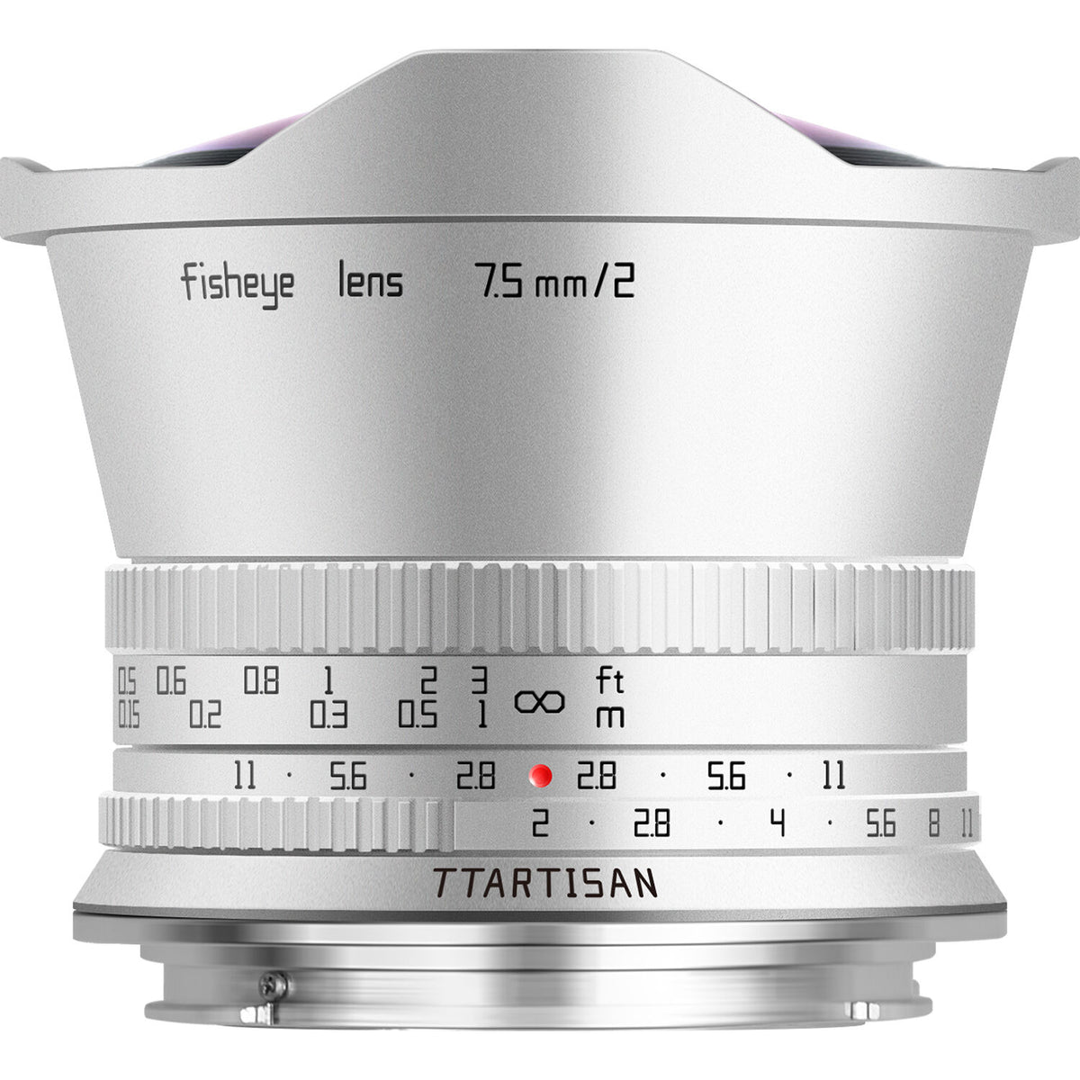 Lente TTArtisan 7.5mm f/2 Fisheye (Plateado) - vista principal